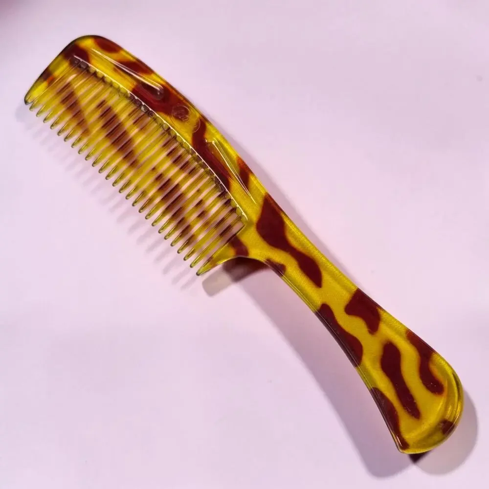 Vintage Goody Tortoise Shell Look Comb Set Handle & Pocket Hair Combs USA